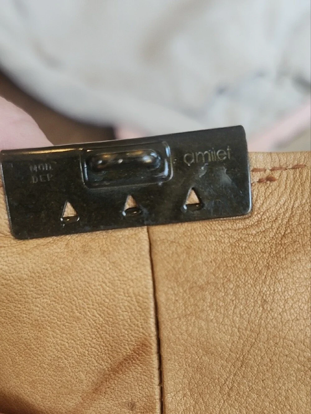 Vintage Alami London Leather Messenger Satchel Swiss Amiet Lock with Key